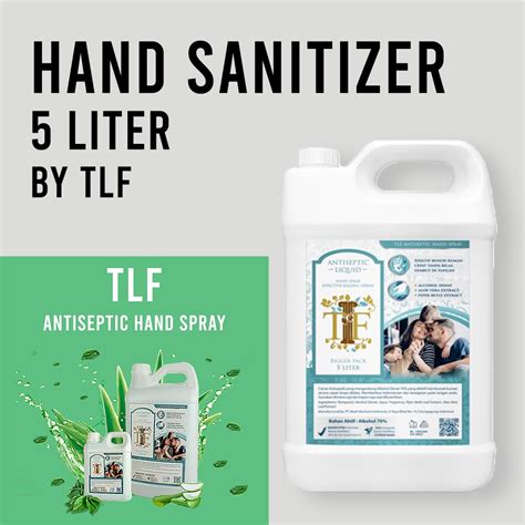 Jual TLF Hand Sanitizer 5 Liter BPOM Alcohol Denat Hand Sanitizer