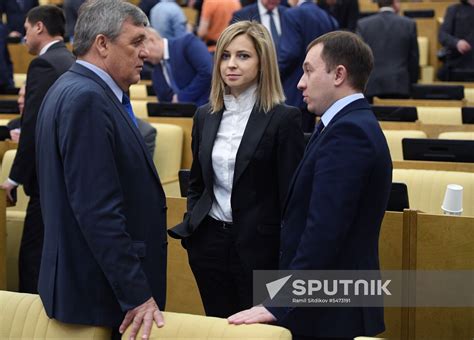 Prime Minister Dmitry Medvedev Speaks At State Duma Sputnik Mediabank