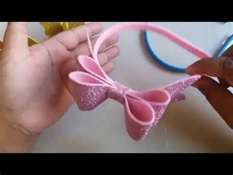 DIY PAP TIARA LAÇO DE EVA MUITO FÁCIL YouTube