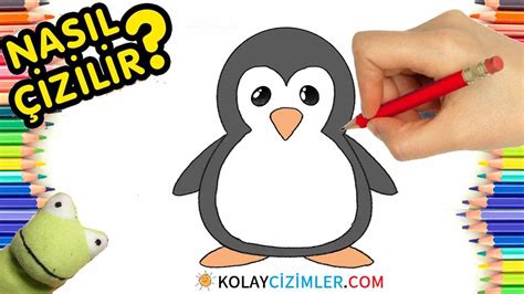 Çocuklar için Sevimli Penguen Nasıl Çizilir Kolay Çizimler