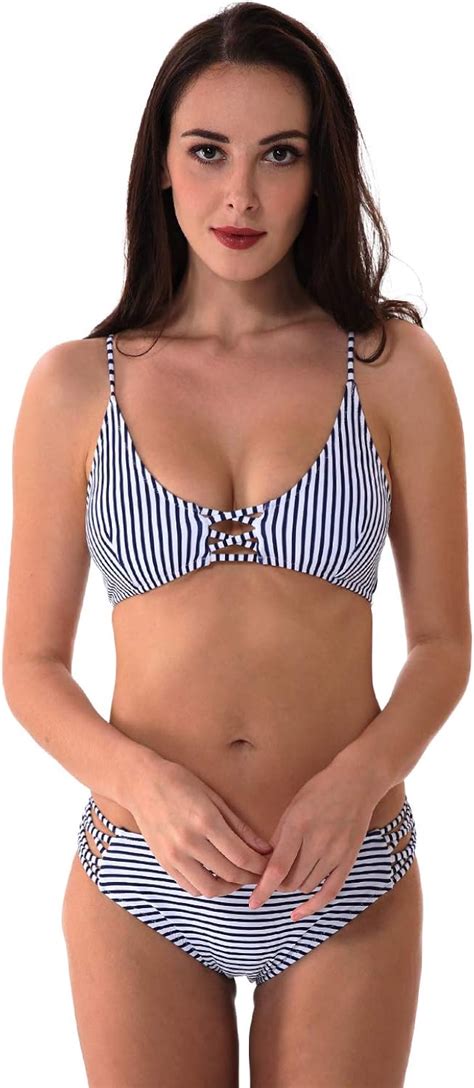 Amazon Yolipuli Womens Two Piece Swimsuit Ruffle Flounce Bikini Top With Ruched High