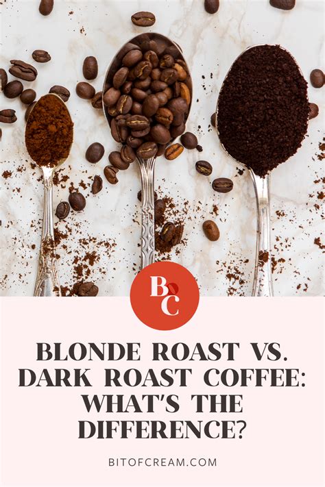 Blonde Roast Vs Dark Roast Coffee Whats The Difference BIT OF CREAM