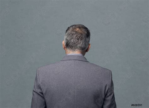 Businessman Back View Stock Photo Crushpixel