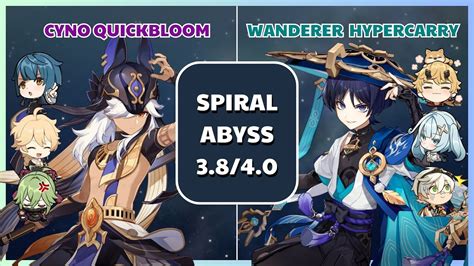 C0 Cyno Quickbloom C0 Wanderer Hypercarry Spiral Abyss 3 8 4 0