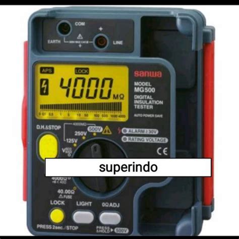 Jual SANWA MG500 Digital Insulation Resistance Tester 500V Alat Ukur