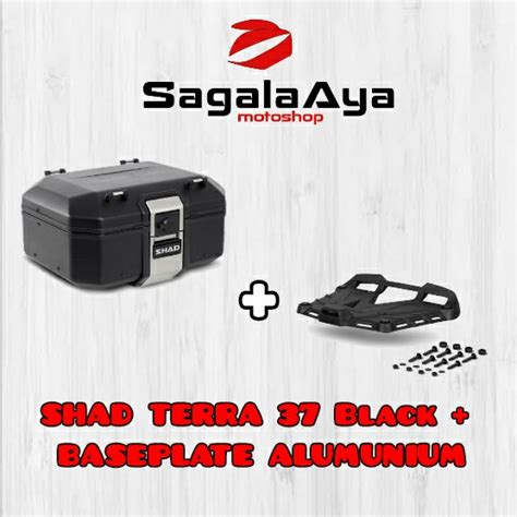 Jual Box Shad Tr Terra Black With Baseplate Alumunium Pannier