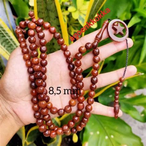 Jual Tasbih 99 Kokka Kaukah Bulan Bintang 8 5 Mm Coklat Shopee Indonesia