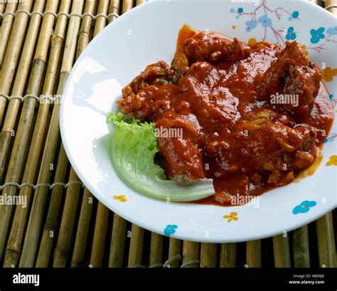 West Africa Spicy Chicken Peanut Soup Stock Photo Alamy