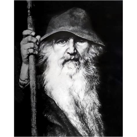 Odin Poster Odin Norse God of Wisdom, War and Magic Odin the Wanderer ...