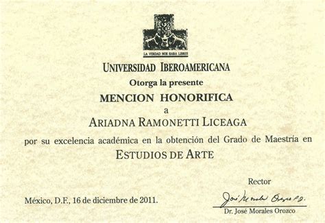 Menci N Honor Fica A La Excelencia Acad Mica Universidad De Monterrey