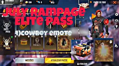 Free Fire Season 26 July Month Elite Pass Mass Ful Review Rampage