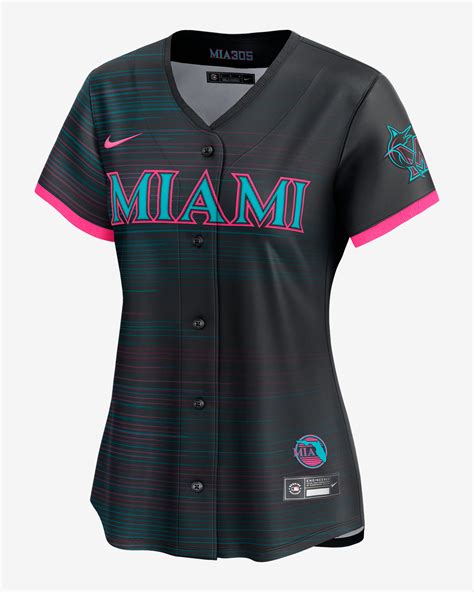 miami marlins city connect womens nike dri fit adv mlb limited jersey