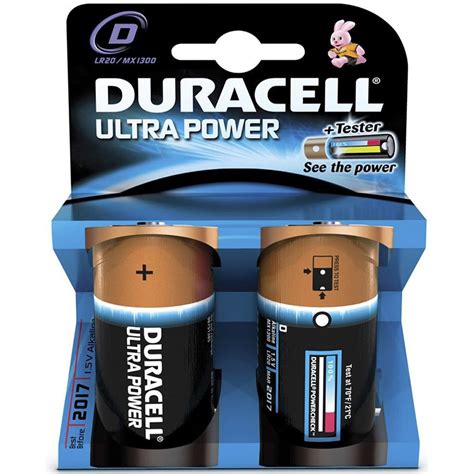 Duracell Ultra Power D Cell Lr20 Mx1300 Alkaline Batteries Pack Of 2 Wordpoint