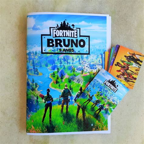 Álbum de Figurinhas Fortnite Elo7 Produtos Especiais