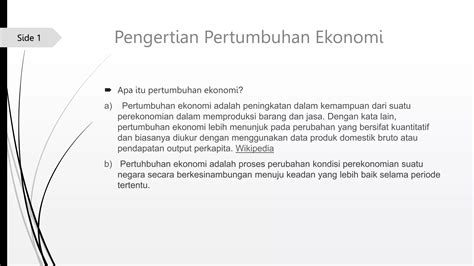 Pertumbuhan Ekonomi Kelompok Pptx