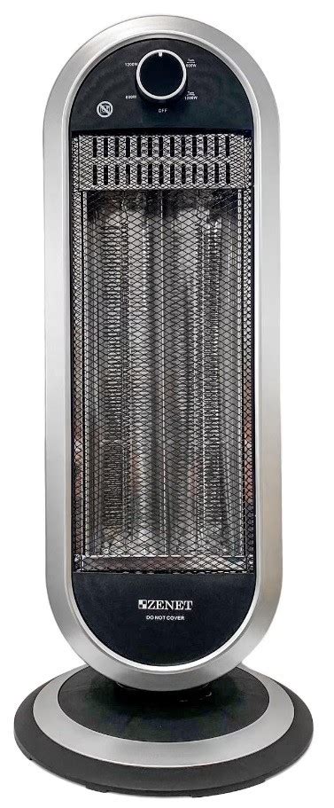 Ηλεκτρική Θερμάστρα Υπερύθρων Zenet - Zet-515, 1000W, μαύρη | Ozon.gr
