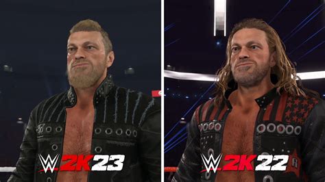 Wwe 2k23 Vs Wwe 2k22 Graphics Comparison Youtube