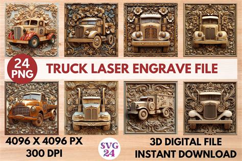 Truck Laser Engrave File Graphic By SVG24 Creative Fabrica