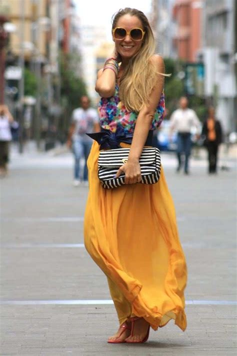 Yellow Skirt Faldas Amarillas Faldas Camisa A Cuadros