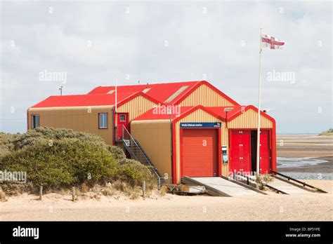 An RNLI Lifeboat Station At Wells Next The Sea Norfolk UK Stock Photo