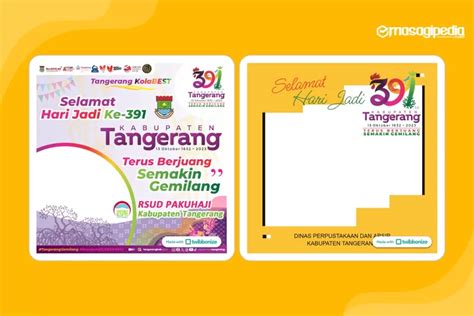 10 Twibbon Hari Jadi Kabupaten Tangerang Ke 391 Tahun 2023 Keren Dan