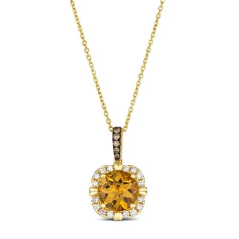 Le Vian Cinnamon Citrine 1 3ctw Chocolate Diamonds And Nude Diamonds