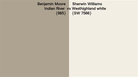 Benjamin Moore Indian River 985 Vs Sherwin Williams Westhighland