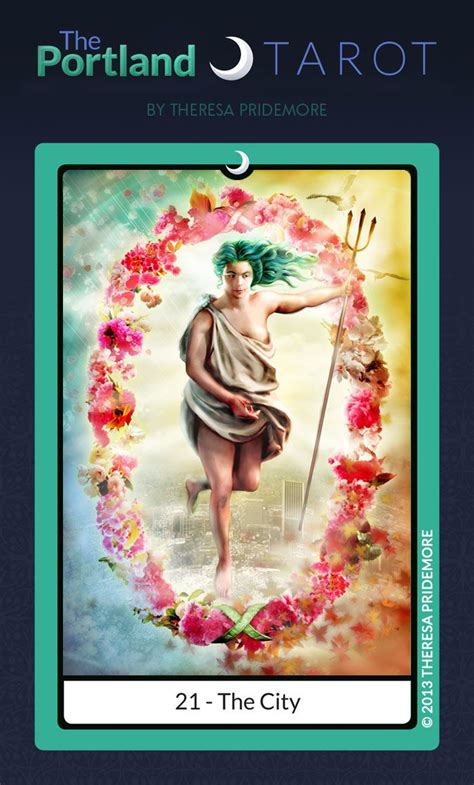 Discover The Portland Tarot 21 XXI The City