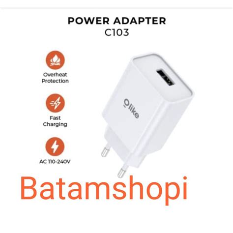 Jual Olike Power Adapter C103 2 4a Charger Olike New Shopee Indonesia