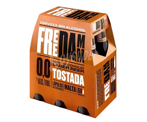 Free Damm Cerveza Sin Alcohol Tostadas Freedamm 6 Uds X 25 Cl 6 Uds