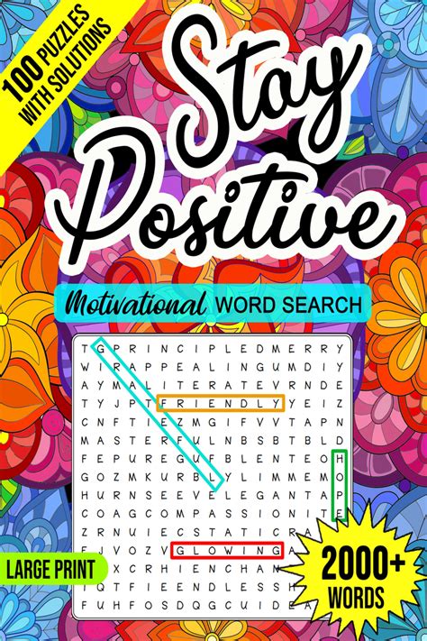 Stay Positive Word Search