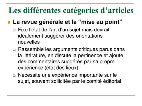 Ppt Comment Crire Un Article Scientifique Powerpoint Presentation