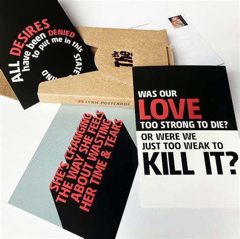 LYRIC POSTCARDS VOLUME I LOVE SEX THE THE