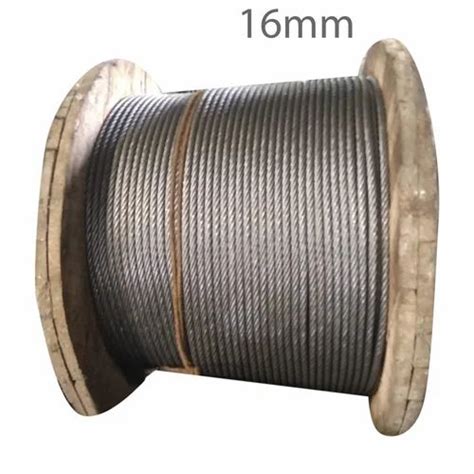 IWRC 16mm Black Steel Wire Rope At Rs 130 Meter In Udaipur ID