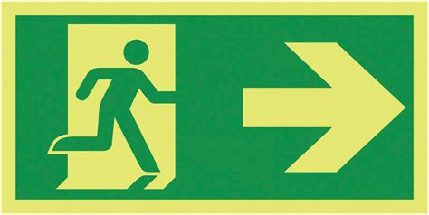 Running Man Right Sign Safety Signage Morsafe UK