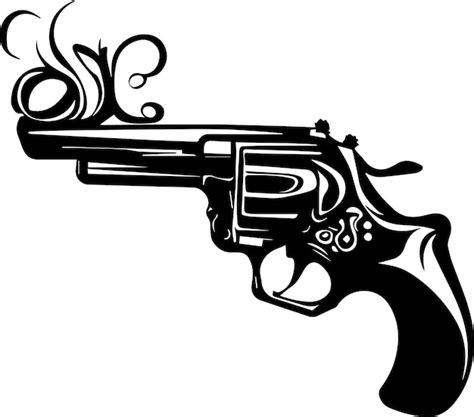 Premium Vector Gun Tattoo Design Vector