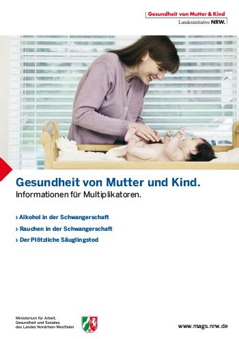 Gesundheit Von Mutter Und Kind Informationen F R Multiplikatoren