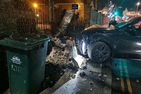 Driver Arrested In Brighton After Car Crashes Into Wall And Badly