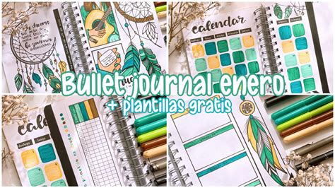 BULLET JOURNAL ENERO 2023 Plantillas Gratis Plan With Me YouTube