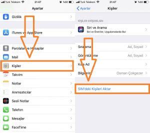 iPhone rehberi SIM karta aktarma nasıl yapılır Teloji