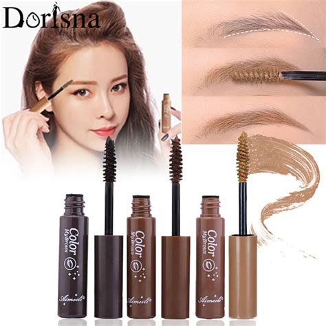 Dorisna 3 Colors Long Lasting Waterproof Eyebrow Mascara Cream Eye Brow