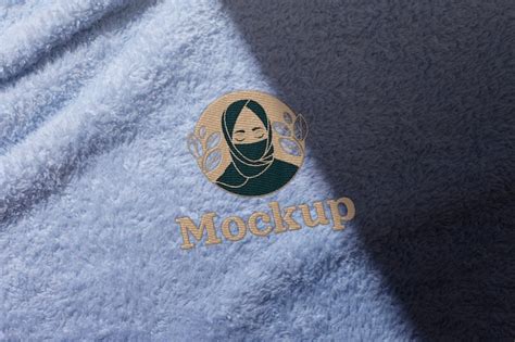 Premium Psd Embroidered Logo Mockup Design