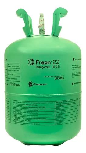 Fluido Gás Refrigerante Chemours Freon R22 13 62kg Onu1018 Frete grátis