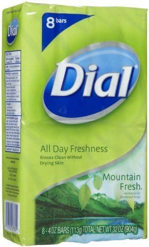 Dial Bar Soap Mountain Fresh 4 Oz 8 Ct Beauty