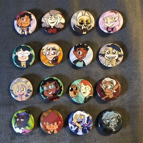 The Owl House Character Pinbuttons Etsy