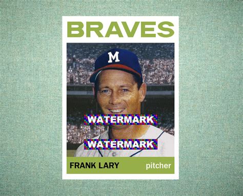 Frank Lary Milwaukee Braves Custom Baseball Card 1964 Style Etsy