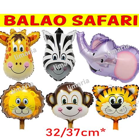 Kit 10 Balões Metalizado Safari Elo7 Produtos Especiais