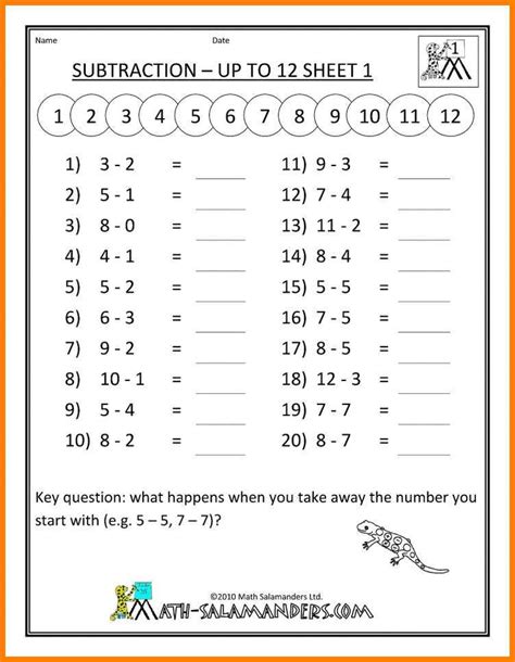 First Grade Math Worksheets Printable