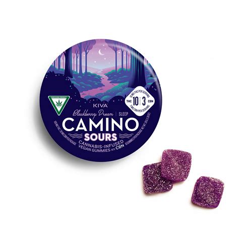 Camino Camino Sours Deep Sleep Blackberry Dream Cbn Gummies Pk