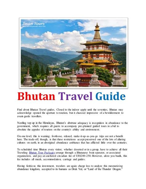 Bhutan travel guide